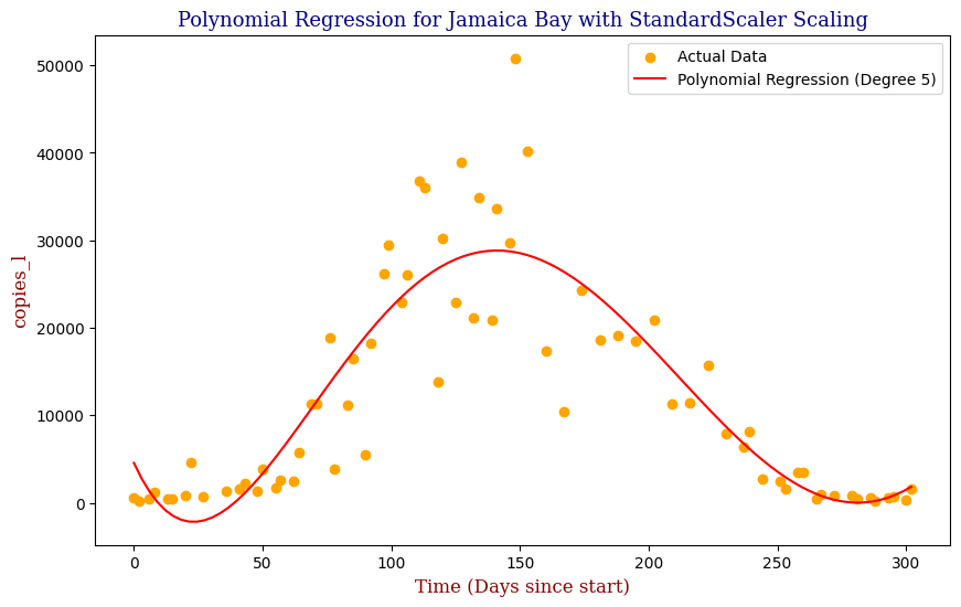 Jamaica Bay — Polynomial Fit