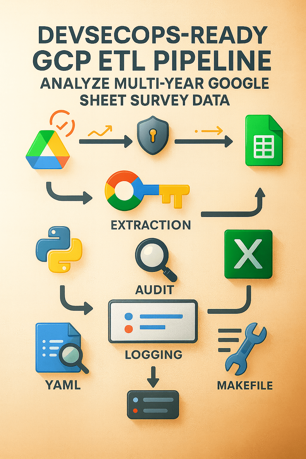 Building a DevSecOps-Ready GCP ETL Pipeline for Multi-Year Google Sheet Survey&nbsp;Analysis